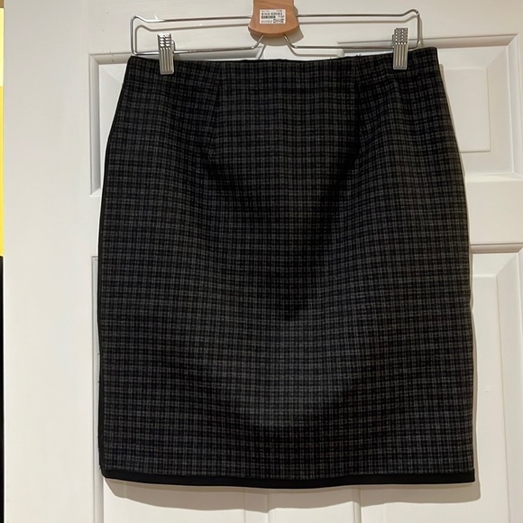 Max Studio plaid skirt with side and bottom stripe - Picture 1 of 6